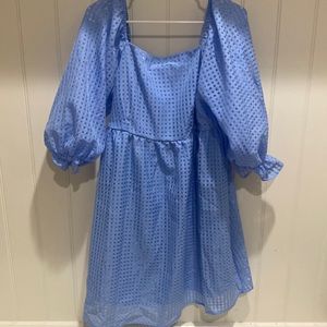 Blue babydoll dress